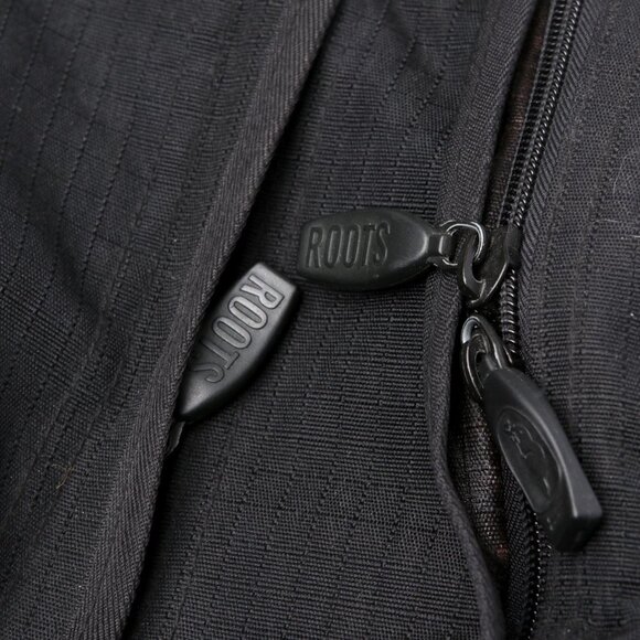 ROOTS Backpack Knapsack Bag Black Grey School Travel Hiking Outdoors Summer - Picture 9 of 13